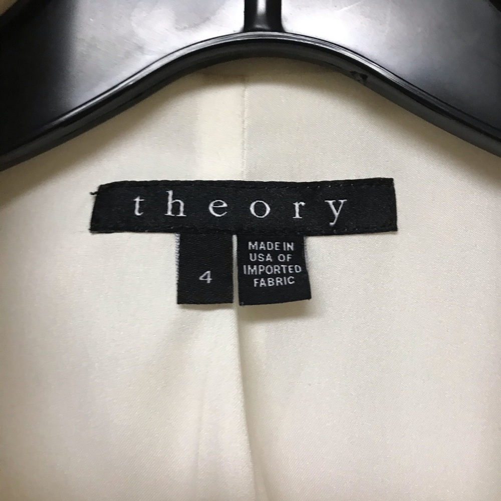 Theory Patch Pocket Blazer Winter White - image 4